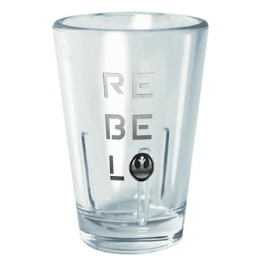 Star Wars Metallic Rebel Logo  Tritan Shot Glass Clear 2 oz.