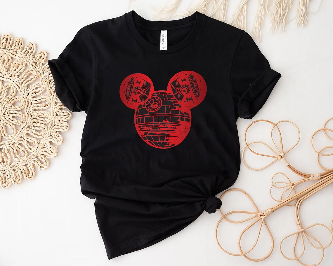 Mickey mouse star wars t clearance shirt