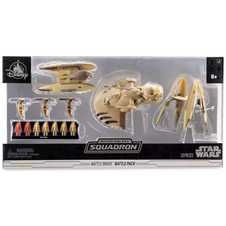 Star Wars Micro Galaxy Squadron Battle Droid Pack, 7 Droids, 2