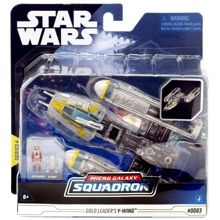 特撮 Star Wars Y-wing Fighter & Pilot Star Wars Gold Squadron Y-Wing Fighter With Pilot & Droid