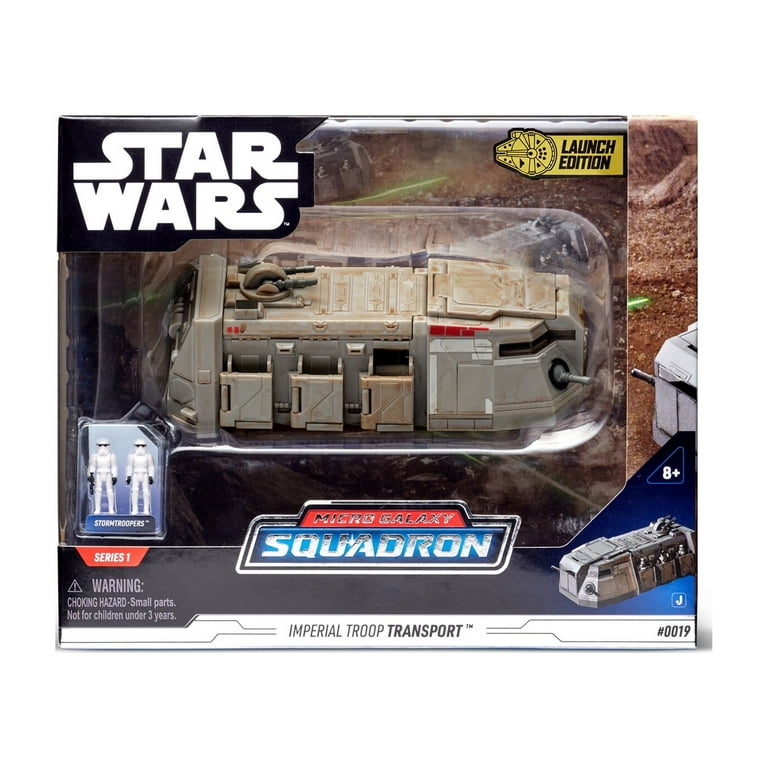 Star Wars Micro Galaxy Squadron Imperial Troop Transport - 6-Inch Walmart  Exclusive Transport Class Vehicle with Two 1-Inch Micro Figure Accessories