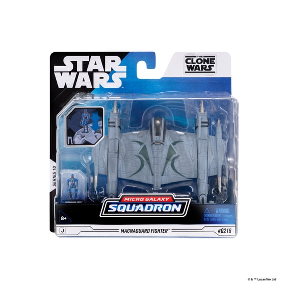 Star Wars Micro Galaxy Squadron Magnaguard Starfighter - 5 inch vehicle with 1 inch Micro Figure Accessory