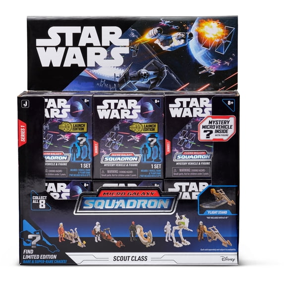 Star Wars Micro Galaxy Squadron Scout Class Mystery Packs - Assorted 2.5 inch Vehicle with 1 inch Accessory