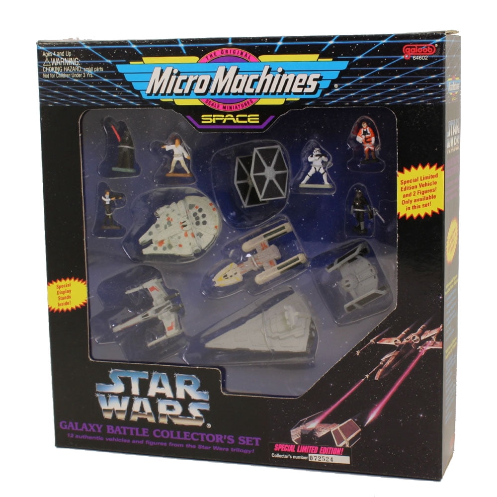 Star Wars - Micro Machines 1994 Set - GALAXY BATTLE COLLECTOR'S SET (6  ships \u0026 6 Characters) - Walmart.com