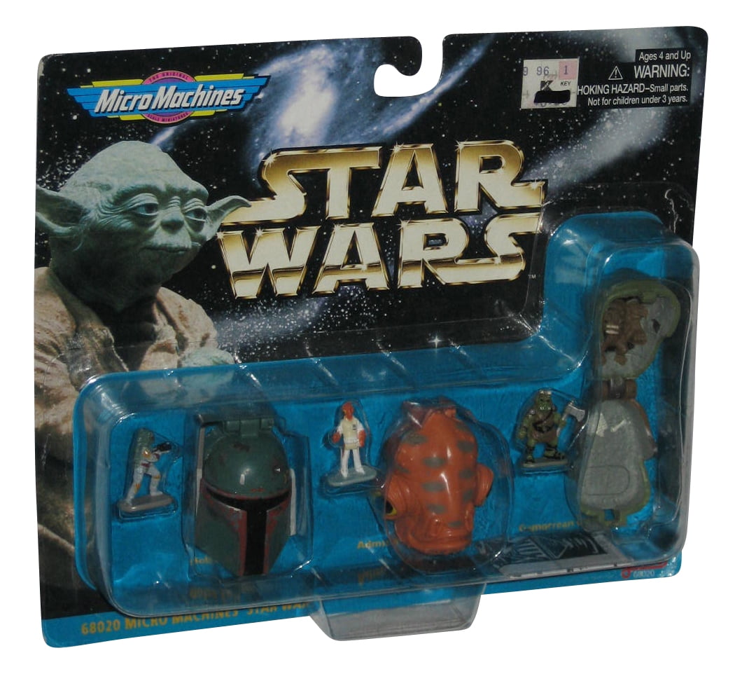 Star Wars Micro Machines Boba Fett Admiral Ackbar Gamorrean Guard Figure Play Set Walmart