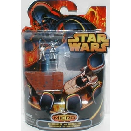 Star Wars Micro Vehicles A New Hope Tatooine Desert Toy Figure Set (NON-MINT PACKAGE)