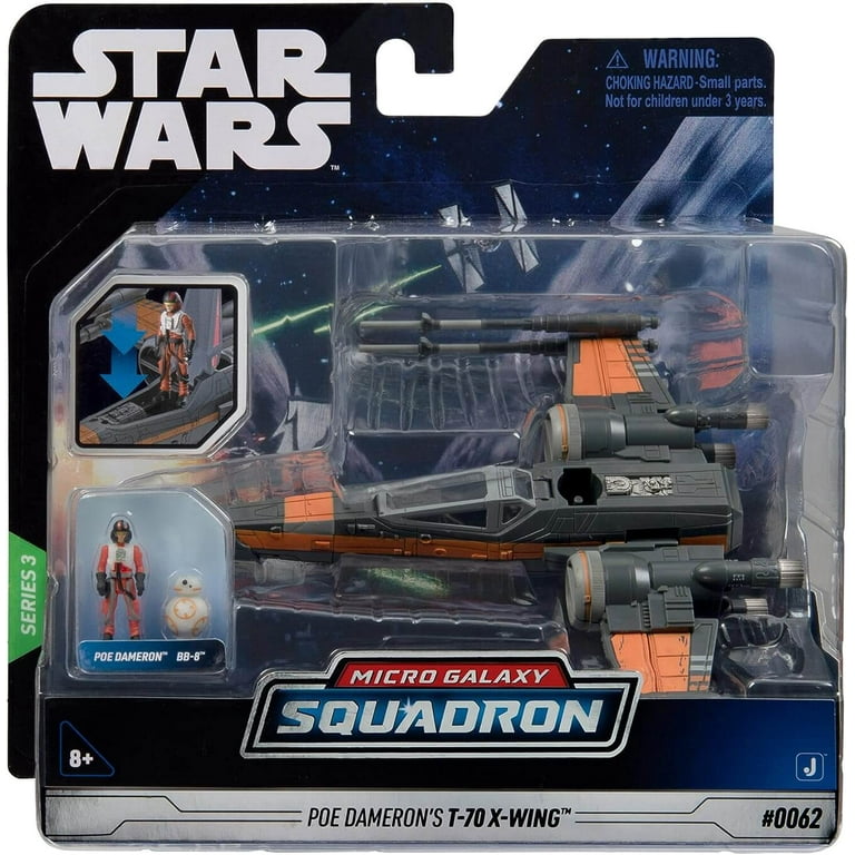 Star Wars Micro Vehicles Starfighter Class T 70 X Wing Black