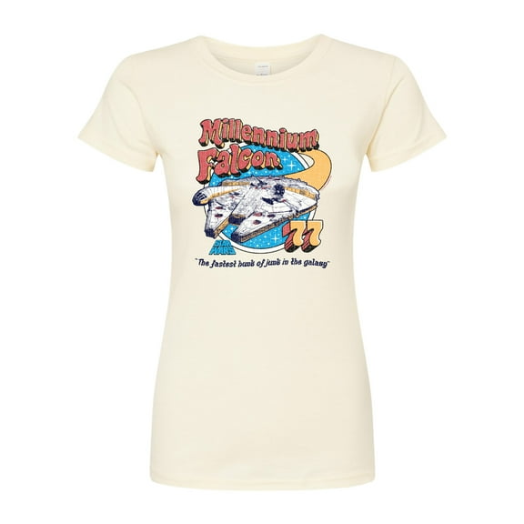 Star Wars - Millennium Falcon '77 - Juniors Fitted Tee