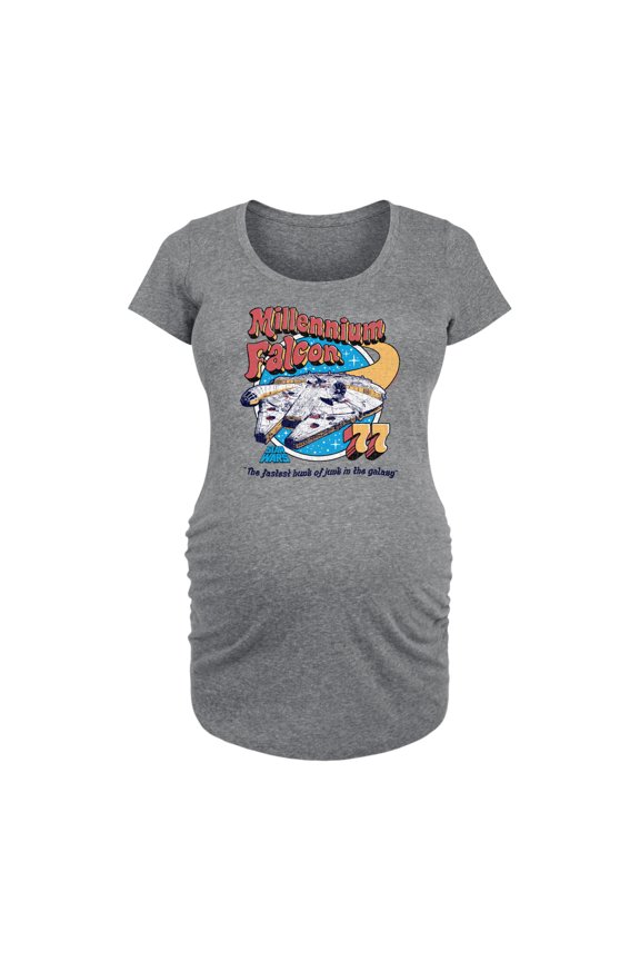 - Millennium Falcon '77 - Maternity Scoop Neck Tee