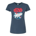 thumbnail image 1 of Star Wars - Millennium Falcon Americana - Juniors Fitted Tee, 1 of 5