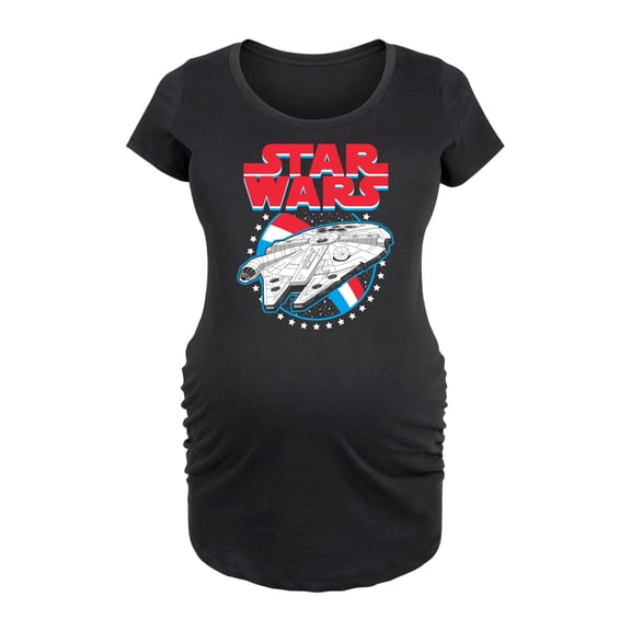 Star Wars - Millennium Falcon Americana - Maternity Scoop Neck Tee