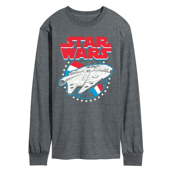 Star Wars - Millennium Falcon Americana - Men's Long Sleeve Tee