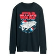 thumbnail image 1 of Star Wars - Millennium Falcon Americana - Men's Long Sleeve Tee, 1 of 5