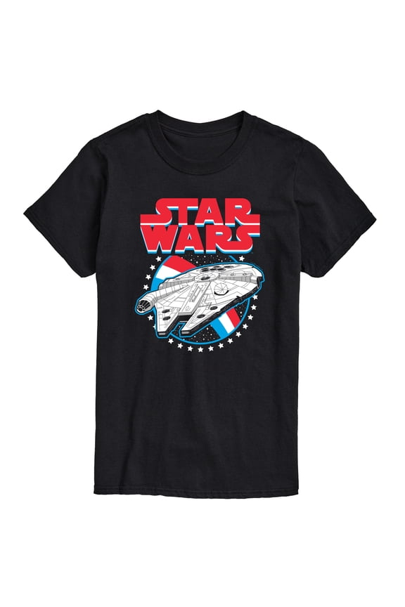 - Millennium Falcon Americana - Men's Short Sleeve Tee
