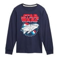 thumbnail image 1 of Star Wars - Millennium Falcon Americana - Toddler And Youth Long Sleeve Graphic T-Shirt, 1 of 5
