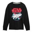thumbnail image 1 of Star Wars - Millennium Falcon Americana - Toddler And Youth Long Sleeve Graphic T-Shirt, 1 of 5