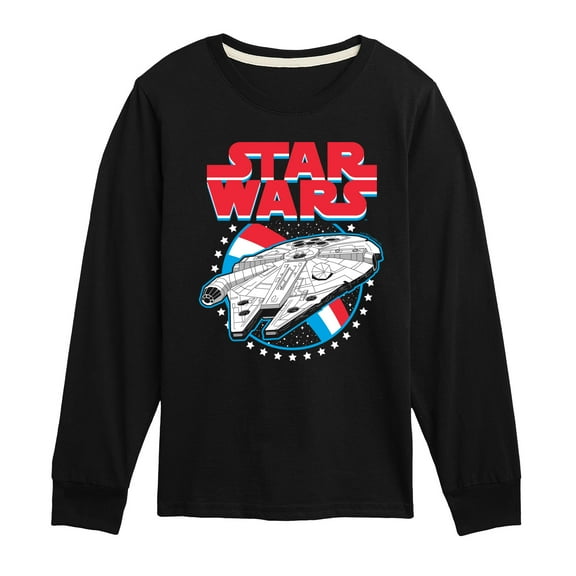 Star Wars - Millennium Falcon Americana - Toddler And Youth Long Sleeve Graphic T-Shirt