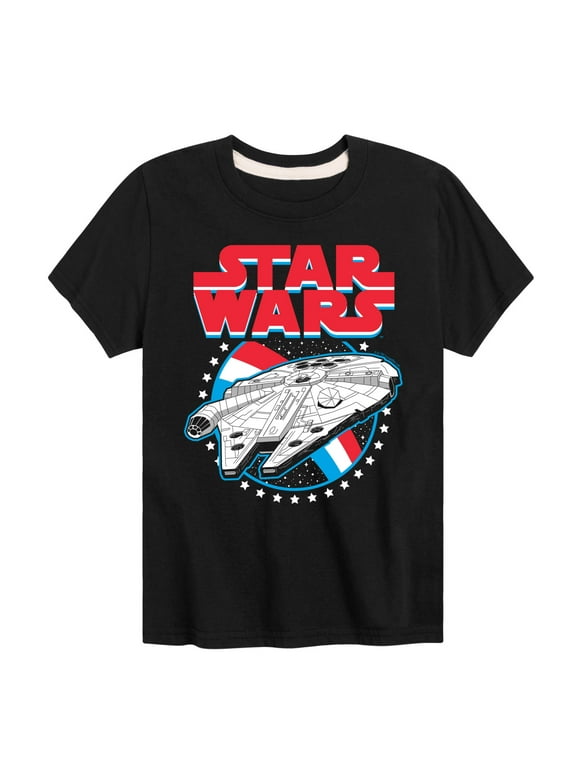 - Millennium Falcon Americana - Toddler And Youth Short Sleeve Graphic T-Shirt