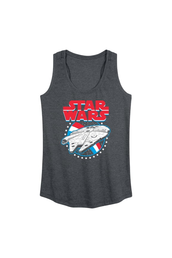 - Millennium Falcon Americana - Women's Racerback Graphic Tank