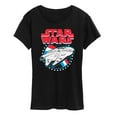 thumbnail image 1 of Star Wars - Millennium Falcon Americana - Women's Short Sleeve Classic Fit Tee, 1 of 5