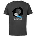 thumbnail image 1 of Star Wars Millennium Falcon Death Star Drive Thru Funny - Short Sleeve Cotton T-Shirt for Adults - Customized-Charcoal, 1 of 5