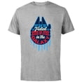 thumbnail image 1 of Star Wars Millennium Falcon Fastest Hunk of Junk USA - Short Sleeve Cotton T-Shirt for Adults - Customized-Athletic Heather, 1 of 5