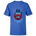 thumbnail image 1 of Star Wars Millennium Falcon Fastest Hunk of Junk USA - Short Sleeve T-Shirt for Kids - Customized-Royal, 1 of 5