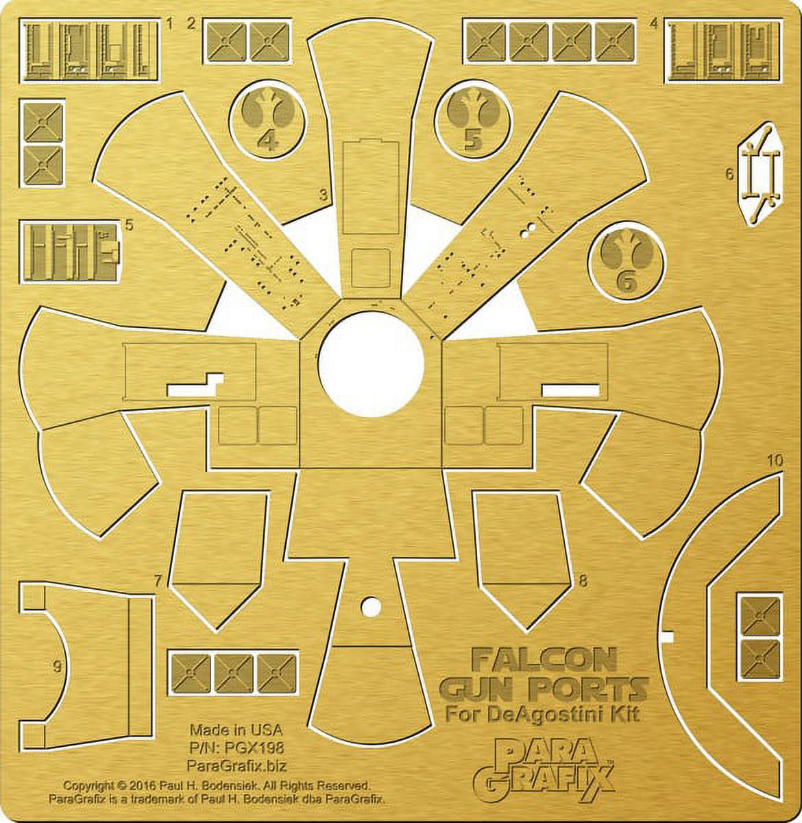 Star Wars - Millennium Falcon Gun Port Photoetch Set for the