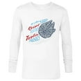 thumbnail image 1 of Star Wars Millennium Falcon Kessel Run in 12 Parsecs USA - Long Sleeve T-Shirt for Men - Customized-White, 1 of 5