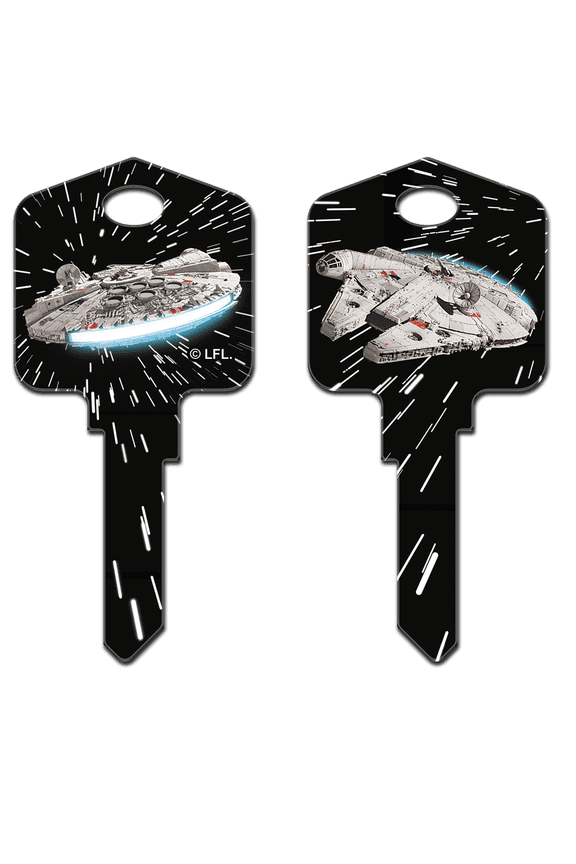 Star Wars Millennium Falcon Key Blank SC1 Schlage Licensed Decorative House Key