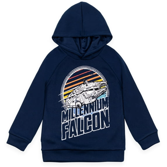 Star Wars Millennium Falcon Little Boys Fleece Pullover Hoodie Little Kid to Big Kid