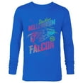 thumbnail image 1 of Star Wars Millennium Falcon Neon - Long Sleeve T-Shirt for Men - Customized-Royal, 1 of 5