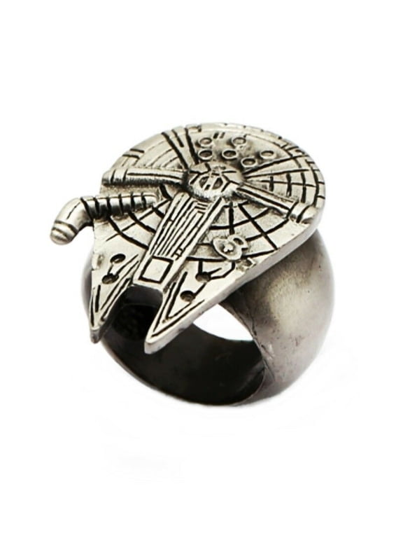 Star Wars Millennium Falcon Pewter Finish Ring Men's Size 9