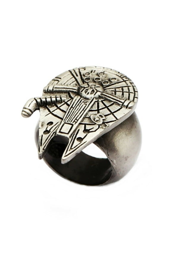 Star Wars Millennium Falcon Pewter Finish Ring Men's Size 9