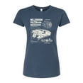 thumbnail image 1 of Star Wars - Millennium Falcon Schematic - Juniors Fitted Tee, 1 of 4