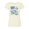 thumbnail image 1 of Star Wars - Millennium Falcon Schematic - Juniors Fitted Tee, 1 of 4