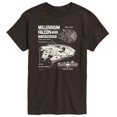 thumbnail image 1 of Star Wars - Millennium Falcon Schematic - Men's Short Sleeve Tee, 1 of 3