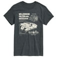 thumbnail image 1 of Star Wars - Millennium Falcon Schematic - Men's Short Sleeve Tee, 1 of 4