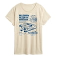 thumbnail image 1 of Star Wars - Millennium Falcon Schematic - Women's Short Sleeve Classic Fit Tee, 1 of 5