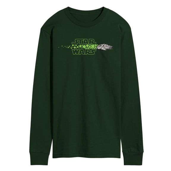 Star Wars - Millennium Falcon Shamrocks - Men's Long Sleeve Graphic T-Shirt