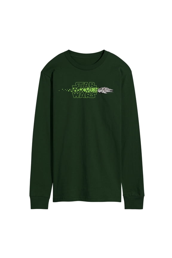 - Millennium Falcon Shamrocks - Men's Long Sleeve Graphic T-Shirt