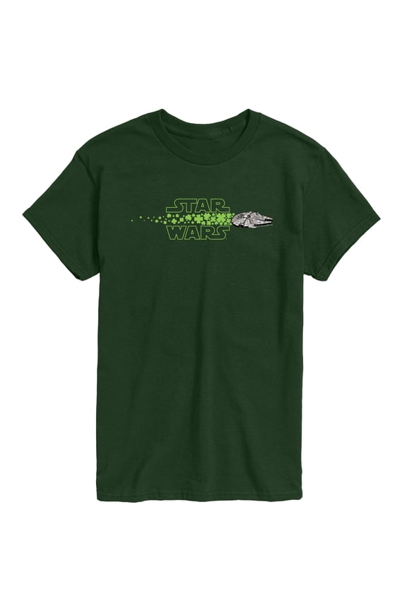 - Millennium Falcon Shamrocks - Men's Short Sleeve Graphic T-Shirt