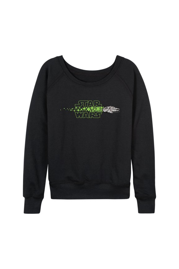 - Millennium Falcon Shamrocks - Women's French Terry Long Sleeve Pullover