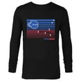 thumbnail image 1 of Star Wars Millennium Falcon Stars and Stripes American Flag - Long Sleeve T-Shirt for Men - Customized-Black, 1 of 5