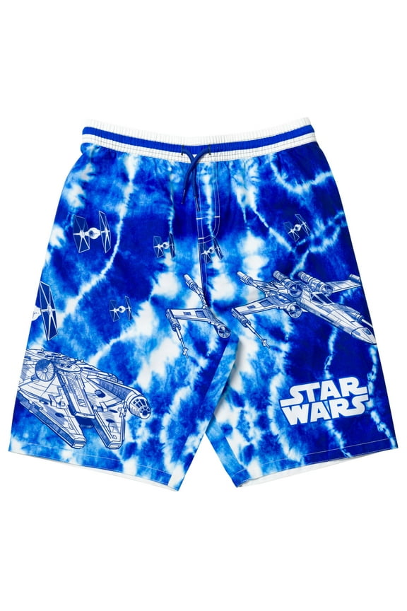 Millennium Falcon TIE Fighter X-Wing Big Boys Swim Trunks Little Kid to Big