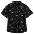 thumbnail image 1 of Star Wars Toddler Boys' Short Sleeve Button-Down Shirt Space Black, 1 of 5