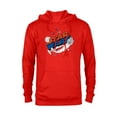 thumbnail image 1 of Star Wars Millennium Falcon X-Wing and Death Star Americana - Pullover Hoodie for Adults - Customized-Red, 1 of 5