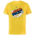 thumbnail image 1 of Star Wars Millennium Falcon X-Wing and Death Star Americana - Short Sleeve Cotton T-Shirt for Adults - Customized-Yellow, 1 of 5