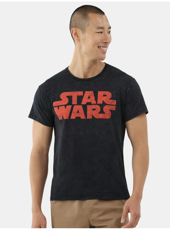 Star Wars Men’s & Big Men's Mineral Wash Graphic Tee, Sizes S-3XL