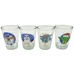 Star Wars, Mini Glass, Clear Glass, 1.5-Ounces, 4-Count